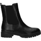 Tamaris Damen Chelsea Boots/ Stiefeletten Schwarz Kunstleder vegan Größe: 41
