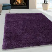 Adana Carpets Hochflor Teppich - Fuzzy Lila 240x340 cm
