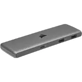 Corsair USB100, USB 3.2 Gen 1 (3.1 Gen 1) Type-C, 15 W, Schwarz, USB 3.2 Gen 1 (3.1 Gen 1) Type-A, USB 3.2 Gen 1 (3.1 Gen 1) Type-C, 65 W, Gleichstrom