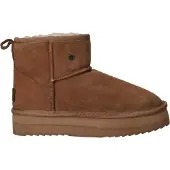 Warmbat Boots Wallaby Suede Plateau Damen Cognac-Schuhgröße 39