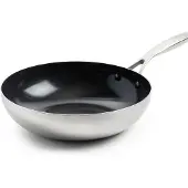 Greenpan Geneva 28 cm Wok Edelstahl langlebig Antihaft backofenfest