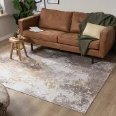 FRAAI Teppich Modern - Sarge Taupe Gelb 200x290 cm