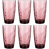 Bormioli Rocco Tumbler Diamond Rock Violett 470 ml (6er-Set)