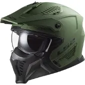 LS2 OF606 Drifter Solid Matt Military Grün 06 Jethelm Größe 2XL