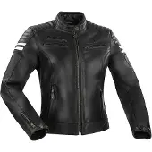 Segura Funky Damen Motorrad Lederjacke, schwarz, 42