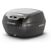 Shad Topcase SH40 schwarz/alu look Unisexneutral484 - Motorradzubehör - Motorradgepäck