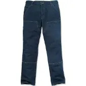 Carhartt Arbeitshose Double Front Dungaree Jeans Herren Blue-W40/L32