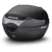 Shad Topcase SH33 weißer Reflektor Unisexneutral621 - Motorradzubehör - Motorradgepäck