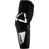 Leatt 3DF Hybrid Schwarz Weiß Ellbogenprotektoren Größe 2XL