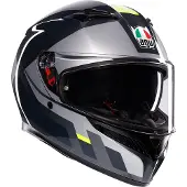 AGV K3 Shade 22.06 Helm (Gray,XL (61/62))