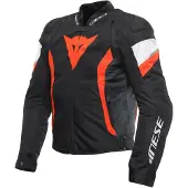 Dainese Avro 5 Motorcycle Textile Jacket, schwarz/weiß/rot, 44