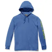 Carhartt Pullover Fishing Hooded L/S Men Blue Heather-S
