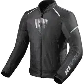 REV'IT! Revit Sprint H20 Motorrad Textiljacke, schwarz/weiß, M