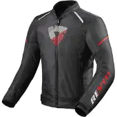REV'IT! Sprint H2O Schwarz Neon Rot Jacke Größe S