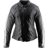 Helstons Victoria Leather Rag Schwarz CE Jacke Größe M