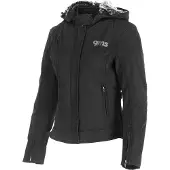GMS Luna Damen Motorrad Softshell Jacke, schwarz, M