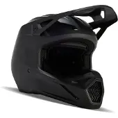 FOX V1 Solid Matt Schwarz Motocross Helm Größe 2XL