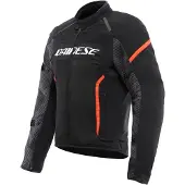 Dainese Air Frame 3 Tex Jacke Schwarz Rot Fluo Größe 56