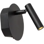 Lucide JOLIJN – Wiederaufladbare Nachttischlampe / Wandleuchte – Batteriebetrieb – Ø 10,2 cm – LED – 1x2W 3000K – Magnetisch – Schwarz