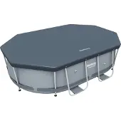 Bestway PVC-Abdeckplane 305 x 184 cm, schwarz, oval