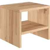 Erst-Holz Nachttisch Buche Massivholz geölt Nachtkästchen Beistelltisch 90.20-K31-geölt