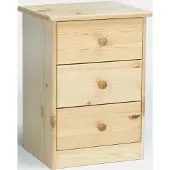 Erst-Holz 90.20-K03 Elke Nachttisch Kiefer massiv 3 Schubläden