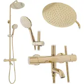 REA Thermostat Duschset Lungo Gold