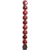 Décoris 10 Weihnachtskugeln 6cm Kunststoff Glitzer Christbaumschmuck Christbaumkugeln