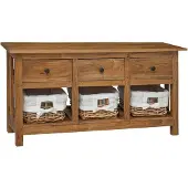 vidaXL Sideboard Massives Mahagoniholz 100x30x50 cm