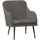 vidaXL Sessel Dunkelgrau 63x76x80 cm Samt
