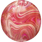 Anagram Orbz Marblez Rot & Pink Folienballon verpackt