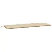vidaXL Gartenbank-Auflagen 2 Stk. Beige 180x50x7 cm Oxford-Gewebe
