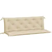 vidaXL Gartenbank-Auflagen 2 Stk. Beige 150x50x7 cm Oxford-Gewebe