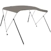 vidaXL 3-Bow Bimini-Top Grau 183x180x137 cm