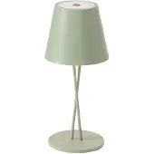 LINDBY LED-Akkutischleuchte Janea CROSS, grün, Metall