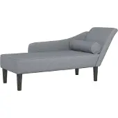 vidaXL Chaiselongue mit Kissen Hellgrau Stoff