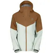 SCOTT Jacket W's Explorair 3L bread brown/fresh green (7872) XS