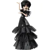 Monster High Wednesday Sammelpuppe, Rave’N Wednesday in schwarzem Kleid, inspiriert von der Tanzszene, Modepuppe, Weiblich, 6 Jahr(e), Junge/Mädchen, 266 mm, 300 g