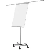 BI-Office Flipchart EA4806136 ausziehbar magnetisch 70x100 grau