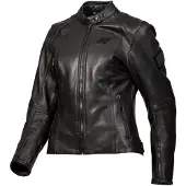 Rukka Blockracerina Damen Motorrad Lederjacke, schwarz, 44