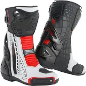 Bogotto Donington Weiß Schwarz Rot Motorrad Stiefel Größe 45