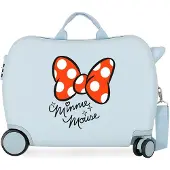 Joumma Bags Unisex für Kinder. 3399822 Minnie Good Vibes Only Kinderkoffer mit 2 Rollen multidirektional blau -38x50x20cm (OSFA), Lässig, Gr