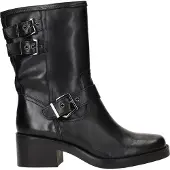 Tamaris 25390-001 Damen-Stiefelette, Leder, Schwarz, modisch - Damenschuhe Modische Stiefelette / Boots, Schwarz, leder, absatzh&oumlhe: 30 mm