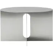 Audo Copenhagen Audo - Androgyne Beistelltisch Base, Ø 63 cm, Stahl gebürstet
