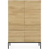 Ethnicraft Ligna Indoor Schrank Eichenholz Metal/Schwarz