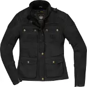 Merlin Buxton II Damen Motorrad Wachsjacke, schwarz, 2XL