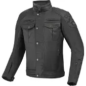 Bogotto Barton Wasserdichte Motorrad Wachsjacke Schwarz Größe M