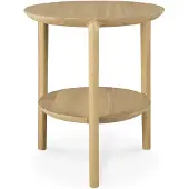 Ethnicraft Bok Indoor Beistelltisch Eichenholz 43x43x50 cm