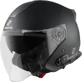 Bogotto H586 BT Solid Matt Schwarz Bluetooth Jethelm Größe L