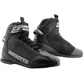 Bogotto Tokyo Perforierte Schwarz Motorrad Schuhe Größe 41
